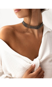 BLACK STRASS CHOKER