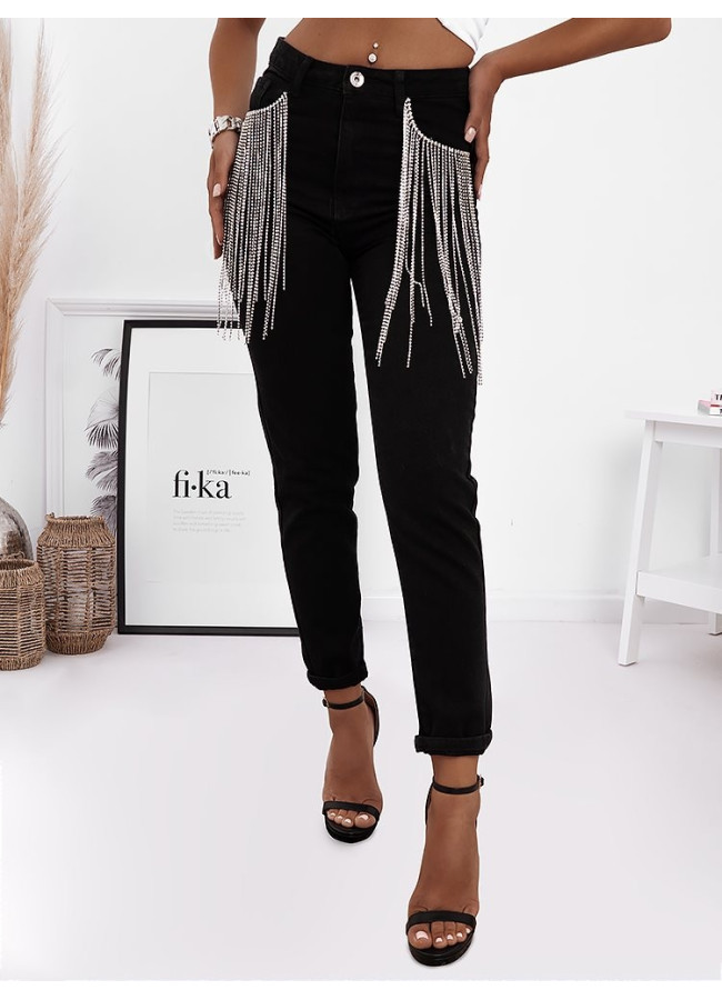 LEVELS BLACK MOM FIT JEANS