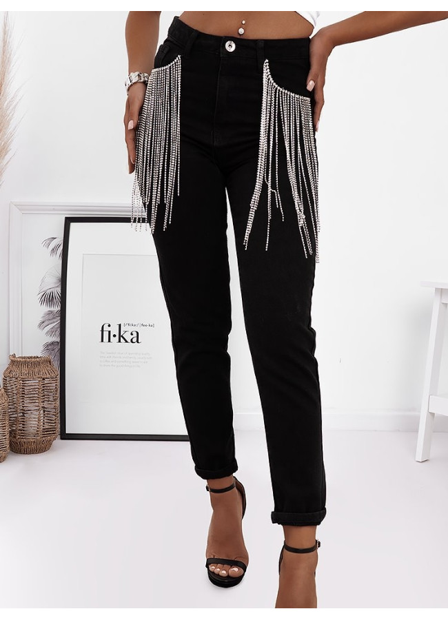 LEVELS BLACK MOM FIT JEANS