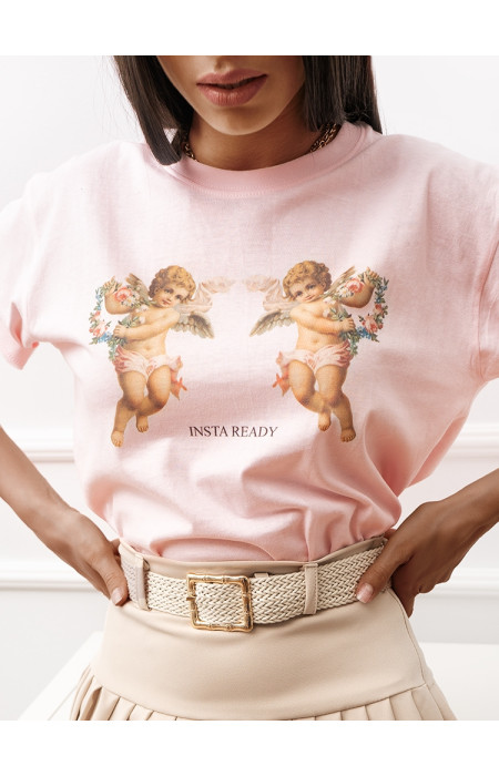 INSTA READY PINK T SHIRT