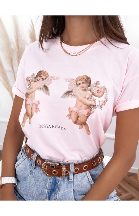 INSTA READY PINK T SHIRT