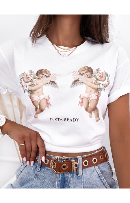 INSTA READY WHITE T SHIRT