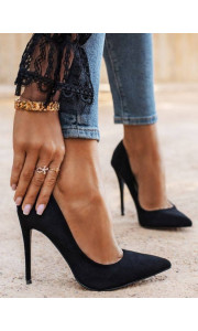 CHICAGO BLACK SUEDE PUMPS