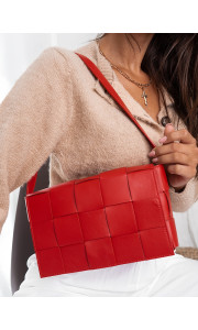 REAL LEATHER RED SHOULDER BAG