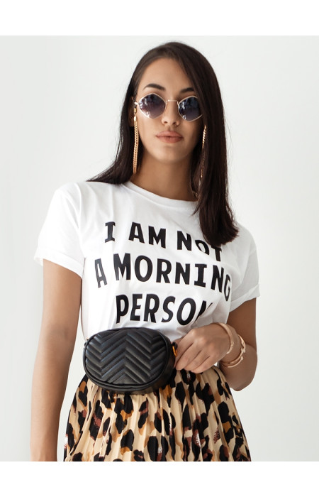 MORNING PERSON WHITE TSHIRT