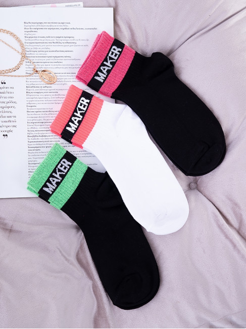 TROUBLE MAKER BASKET SOCKS PACK OF 3