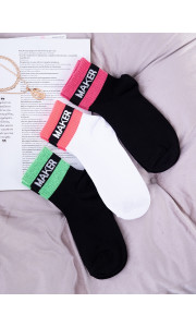 TROUBLE MAKER BASKET SOCKS PACK OF 3