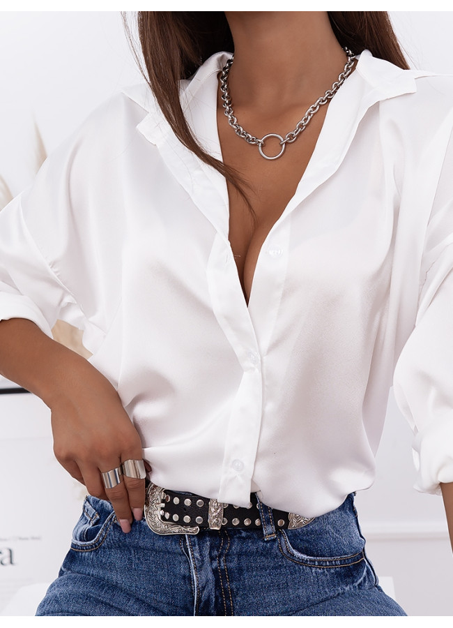 CLODE WHITE SATIN SHIRT