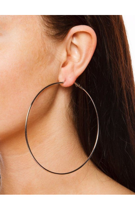 SLIM HOOP EARRINGS (2 Colors)