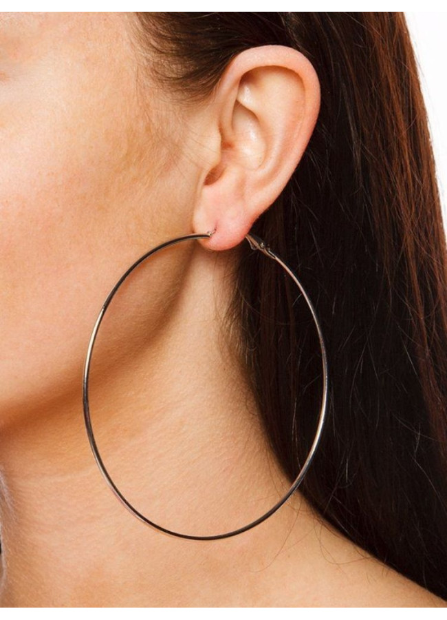 SLIM HOOP EARRINGS (2 Colors)