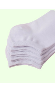 5 PACK WHITE TRAINER SOCKS