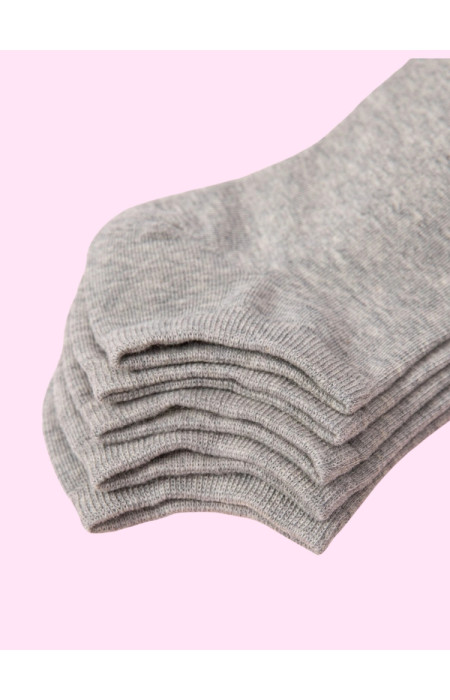 5 PACK GREY TRAINER SOCKS