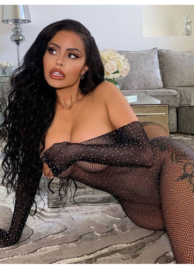 FANTASIA BLACK BODYSTOCKING