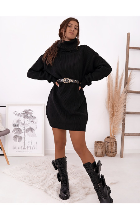 LIANA BLACK KNITTED DRESS