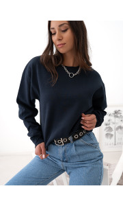BASIC DARK BLUE SWEATSHIRT