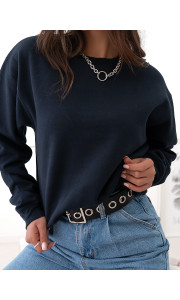 BASIC DARK BLUE SWEATSHIRT