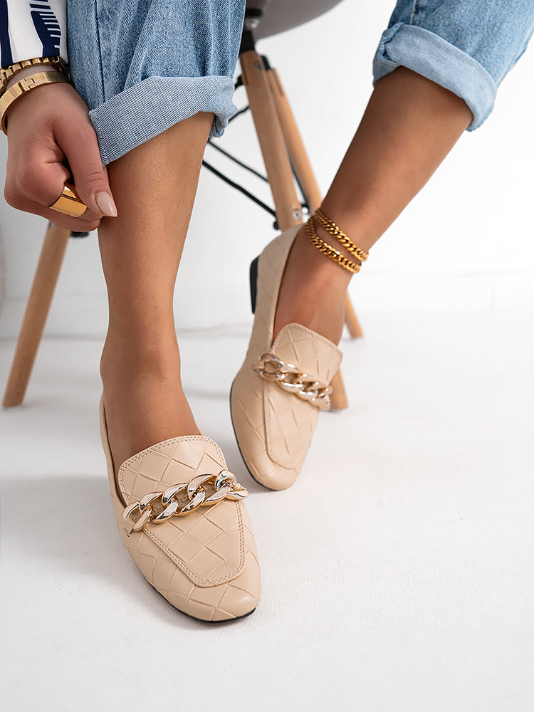 SHOES MORIN BEIGE LOAFERS