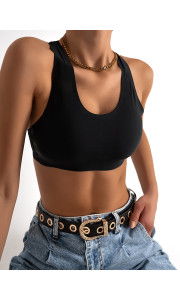JOJO BLACK ATHLETIC BUSTIER