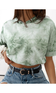 SILVIA WATERCOLOUR MINT BLOUSE