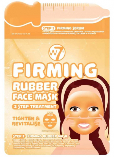 W7 FIRMING 2 STEP TREATMENT RUBBER FACE MASK