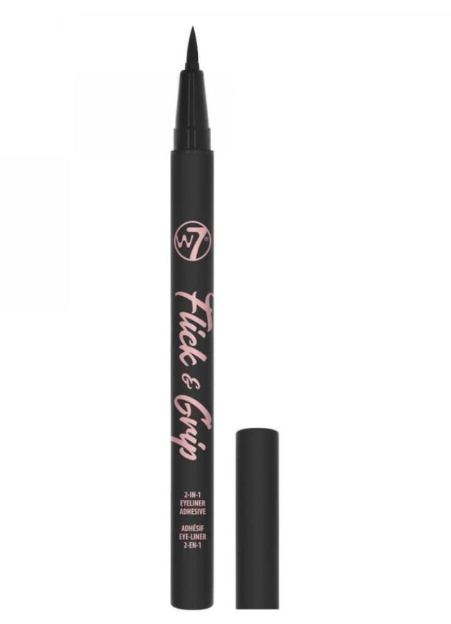 W7 FLICK & GRIP 2 IN 1 ADHESIVE EYELINER PEN