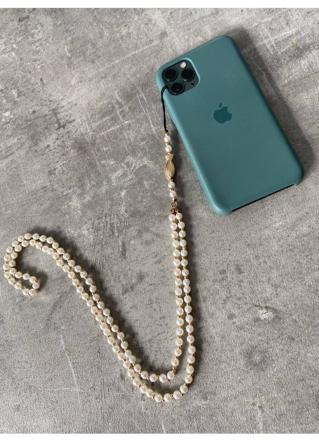 PHONE PEARLS & FISH STRAP