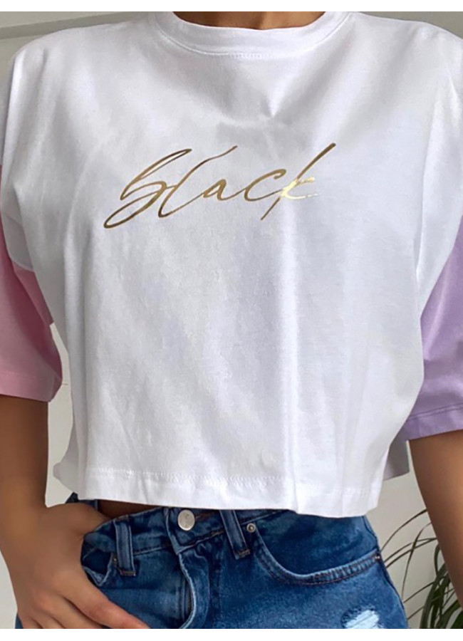 ALLURA WHITE CROP TSHIRT