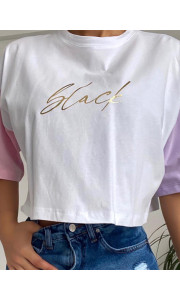 ALLURA WHITE CROP TSHIRT