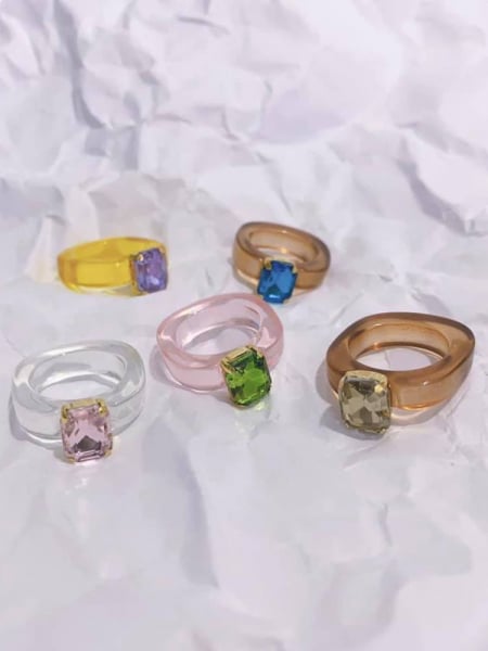 COLOR STONE RINGS