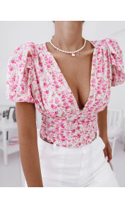 LAUFER FLORAL BLOUSE