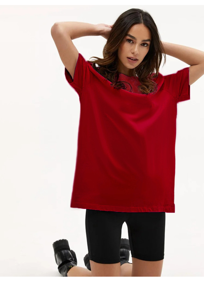 RED BOYFRIEND TEE