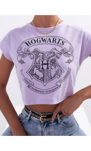 HOGWARDS LILA CROP TSHIRT