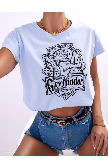 GRYFFINDOR CORD SKY BLUE T-SHIRT