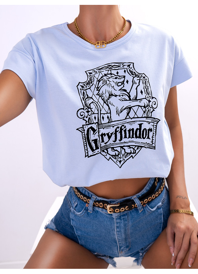 GRYFFINDOR CORD SKY BLUE T-SHIRT