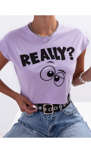 REALLY LILA CROP TSHIRT