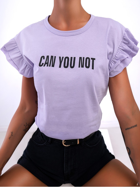 CAN YOU NOT LILA SHIRT