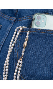 PHONE PEARLS & FISH STRAP