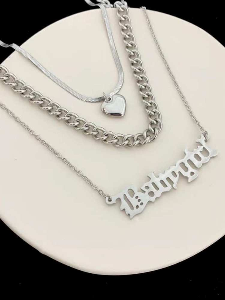 BABY GIRL SILVER TRIPLE NECKLACE