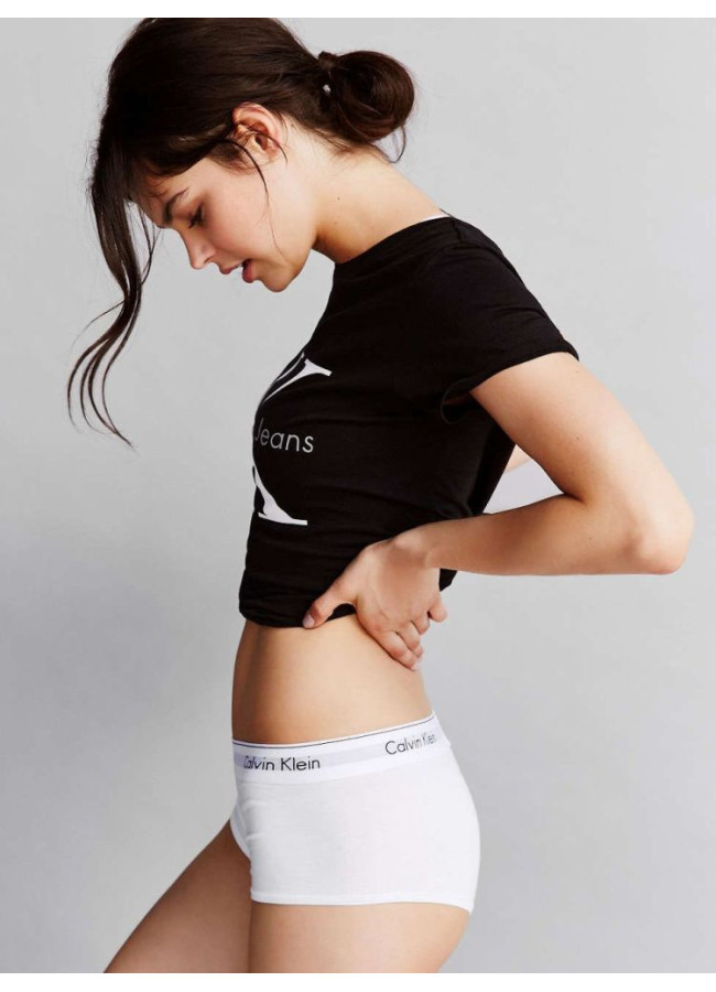 CALVIN KLEIN WHITE BOXER