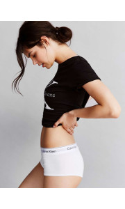 CALVIN KLEIN WHITE BOXER