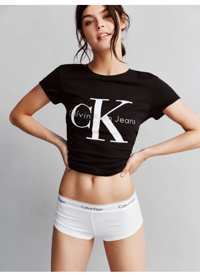 CALVIN KLEIN WHITE BOXER
