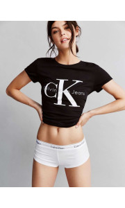 CALVIN KLEIN WHITE BOXER