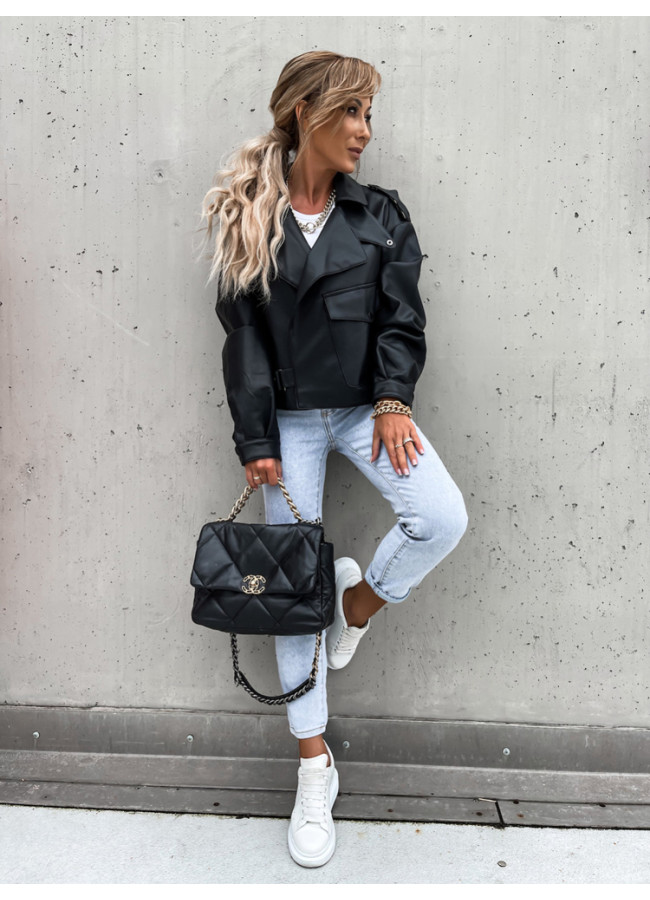 CONAN BLACK ECO LEATHER JACKET