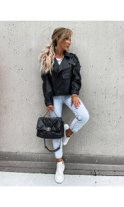 CONAN BLACK ECO LEATHER JACKET