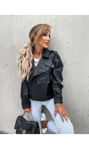 CONAN BLACK ECO LEATHER JACKET
