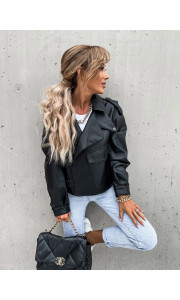 CONAN BLACK ECO LEATHER JACKET
