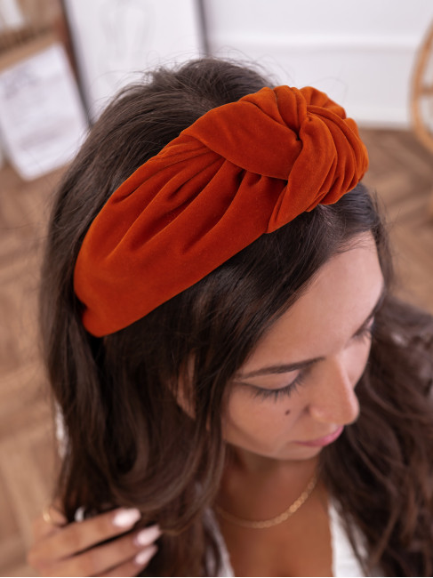 NERINA ARANCIA VELVET HEADBAND