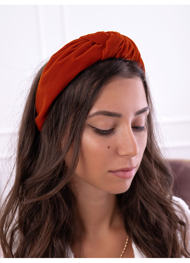NERINA ARANCIA VELVET HEADBAND