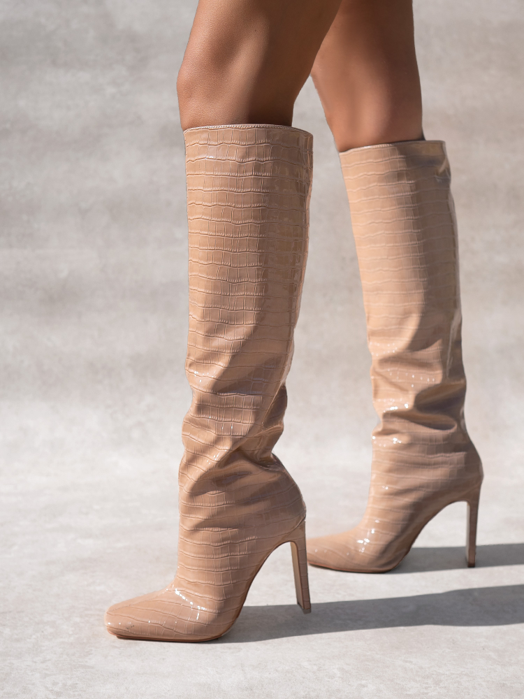 SHOES DULCE NUDE BOOTS