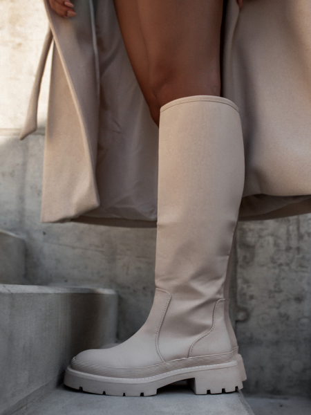MESSINA BEIGE BOOTS
